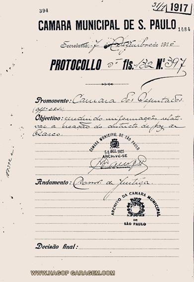 criação do distrito de paz de osasco 1916 processo